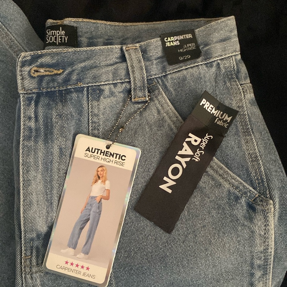 Carpenters Jeans brand new high rise size 9 29 length